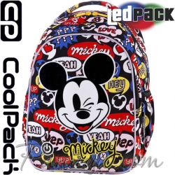 Cool Pack LED Светеща ученическа раница Joy S Mickey Mouse B47300 Cool Pack LED Светеща ученическа раница Joy S Mickey Mouse B47300